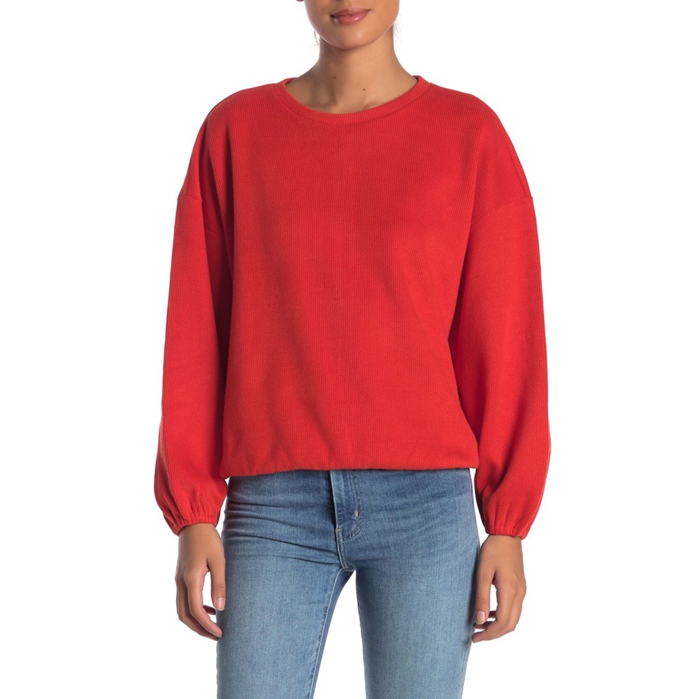 NWT Elodie Rib Knit Crew Neck Sweater